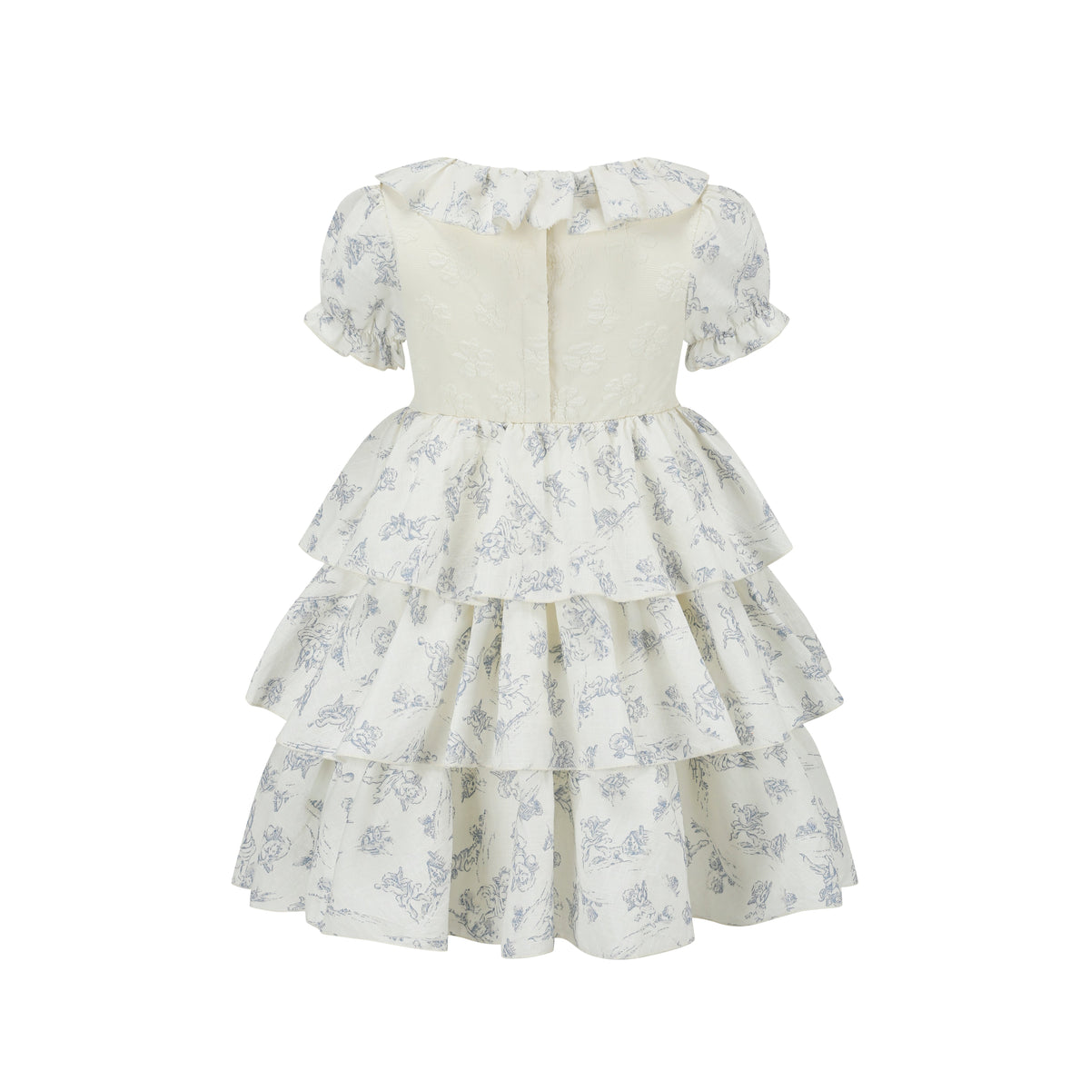 Toddler Girl Blue Dollhouse Corset Dress