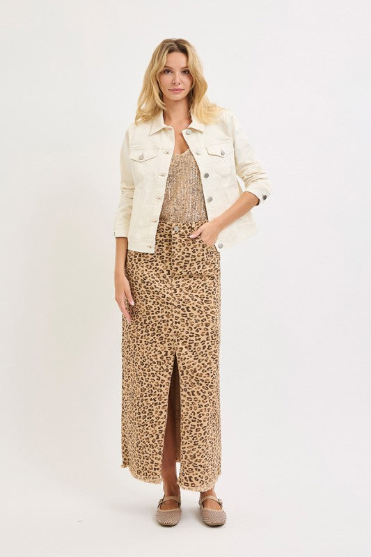 Kit Long Sleeve Denim Jacket Ivory
