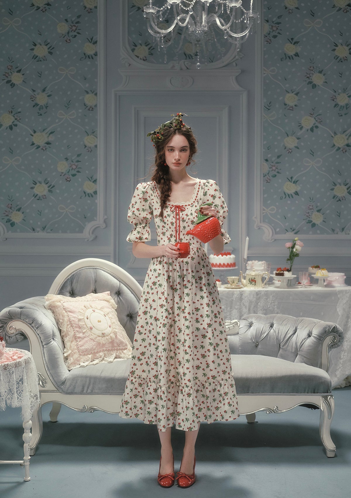 Wild Strawberry Paradise Dress