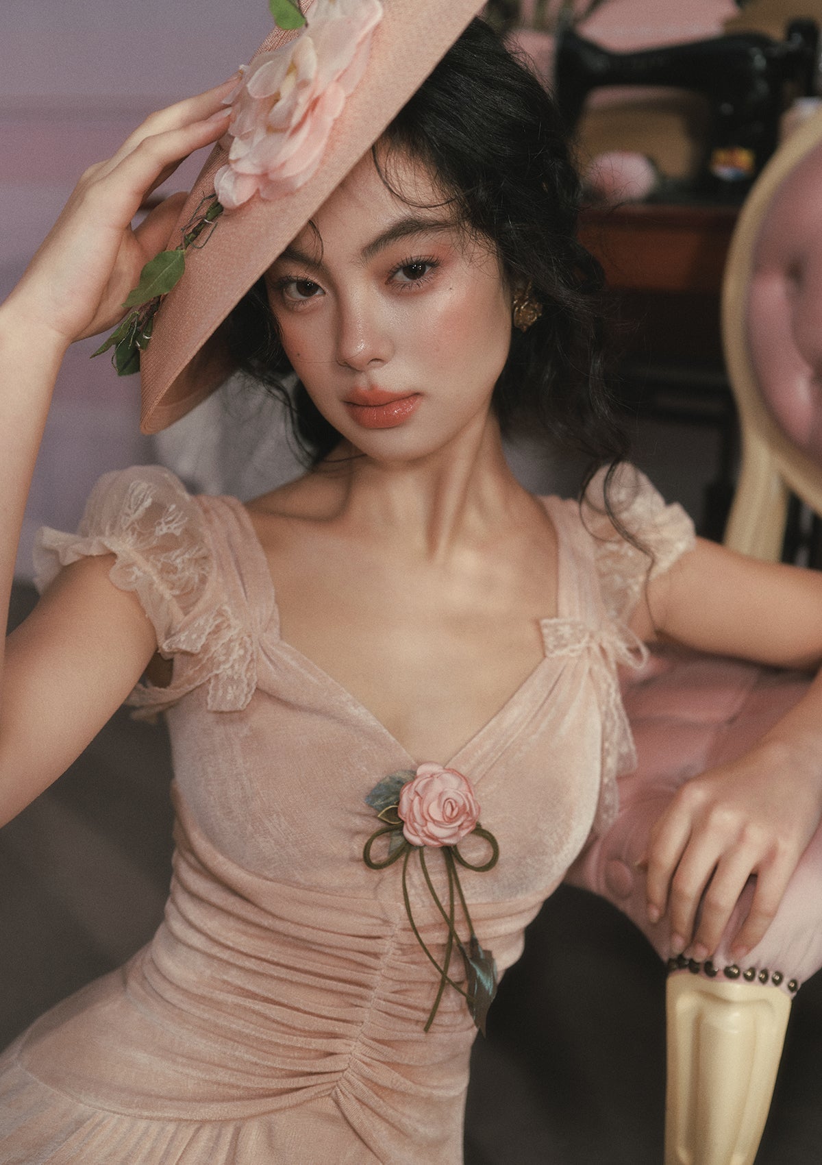 (US Exclusive)Rose Socialite Dress