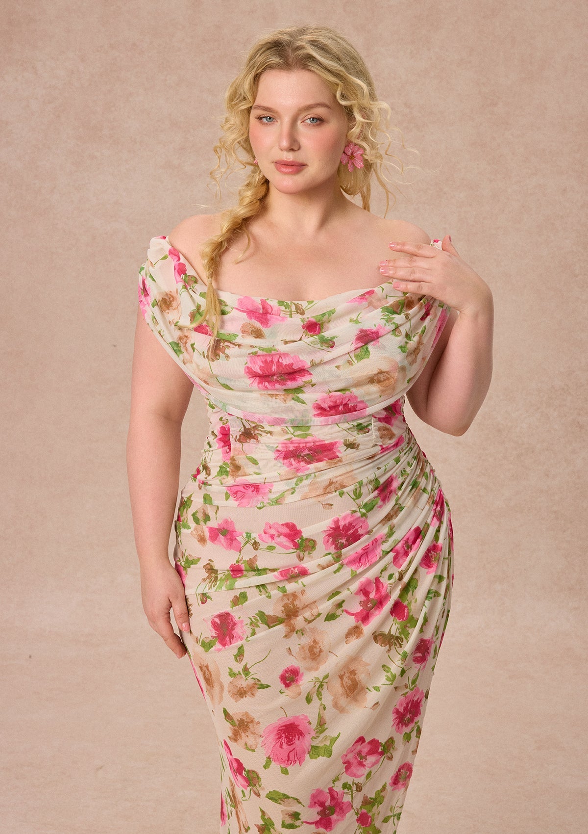 Curve&Plus Clear Spring Dawn Dress(Long)