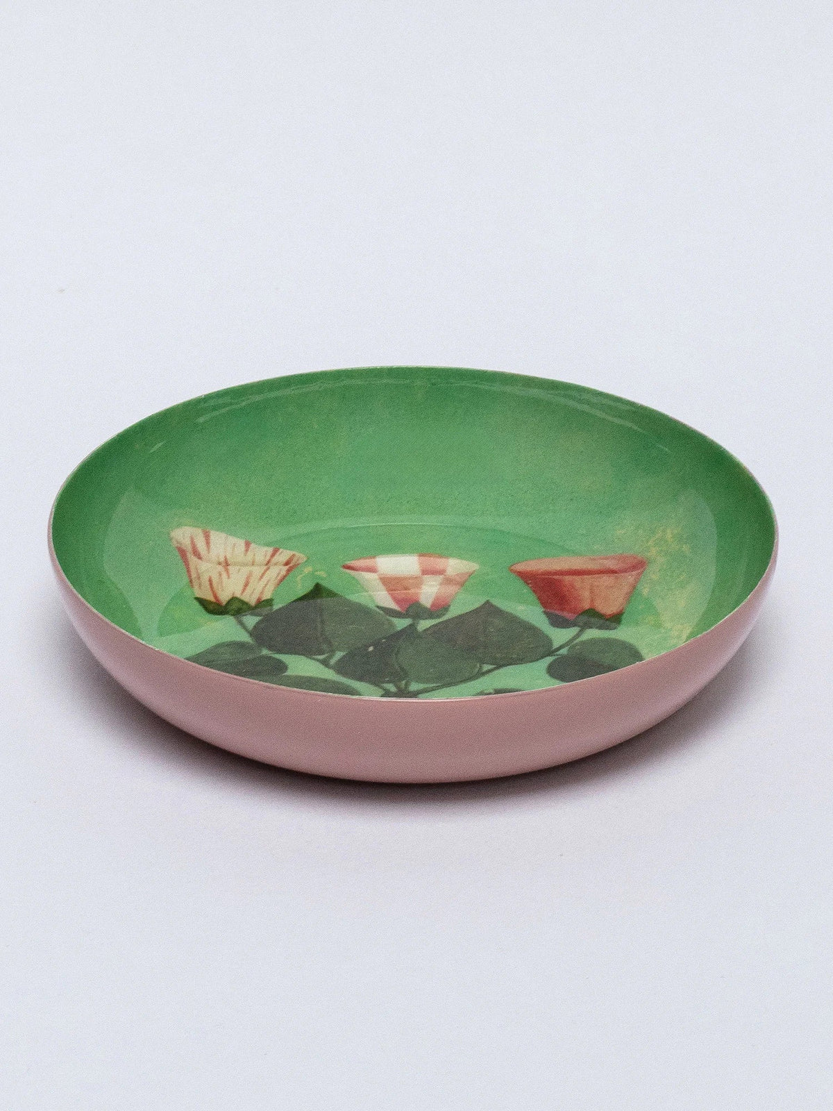Roomytown Festival Of Flowers Round Tray