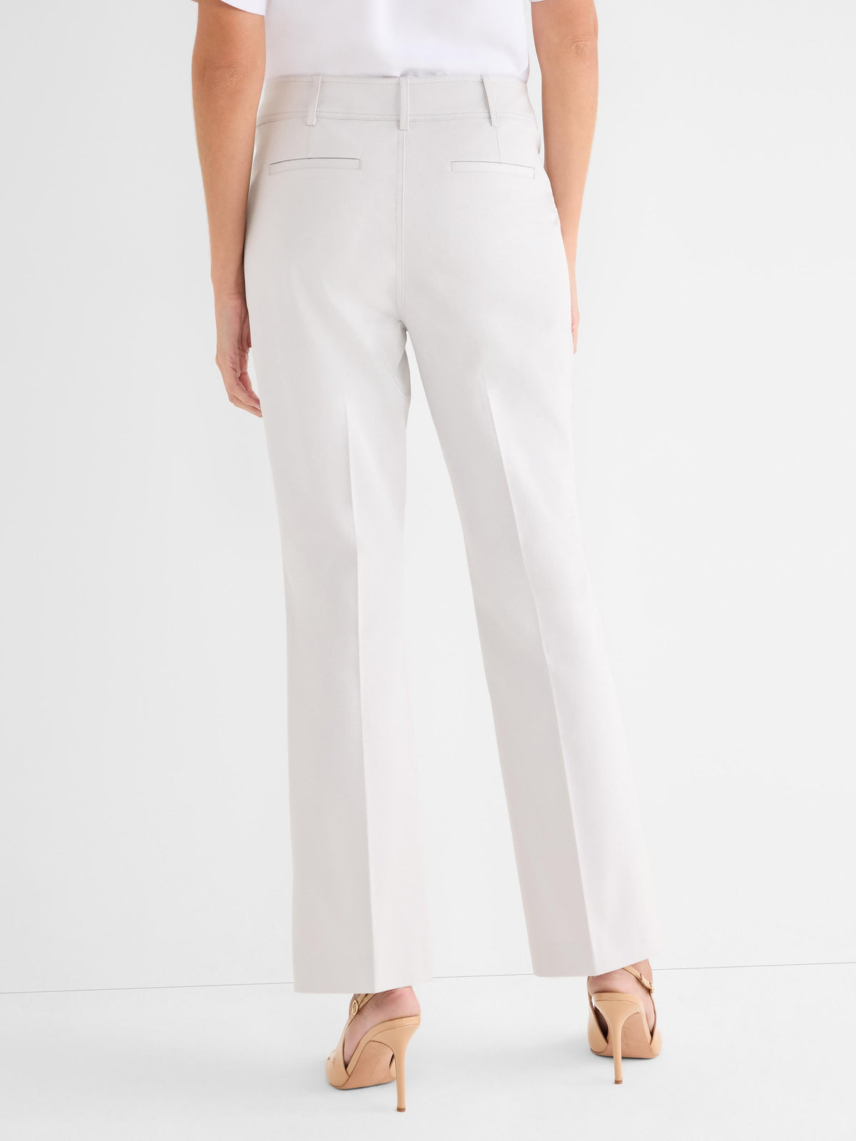 Plaza Demi Boot Cotton Bi-Stretch Button Pant