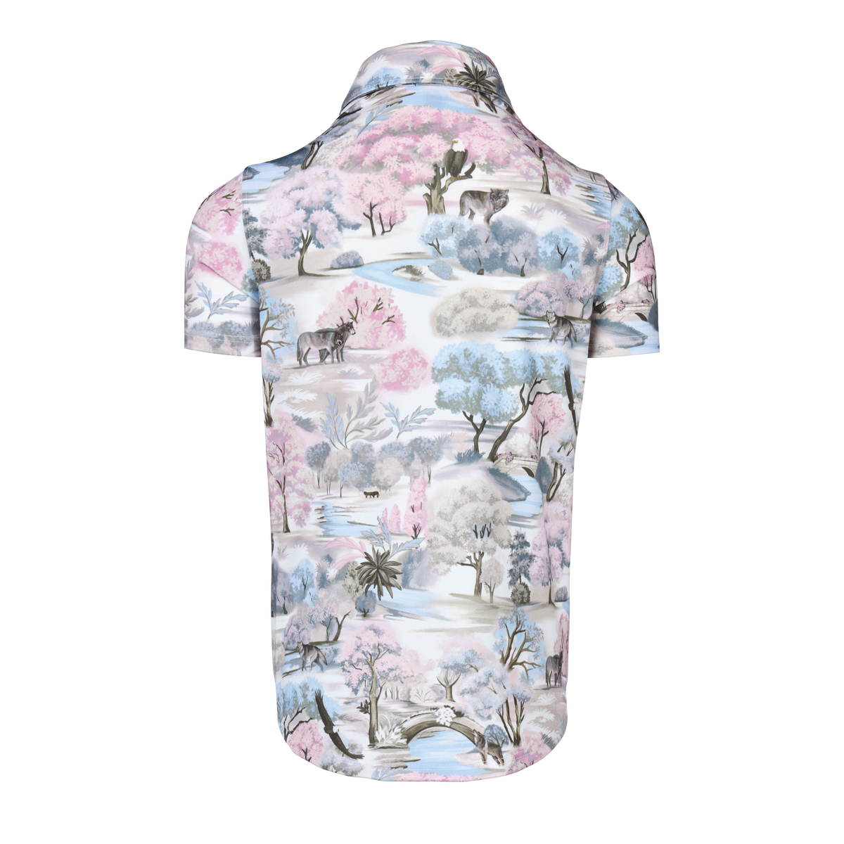 Girls' Scarlett Wolves Roam Short Sleeve Polo
