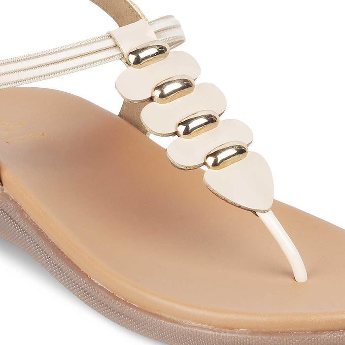 The Velencia TMS-3 Beige Women's Casual Flats Tresmode - Tresmode