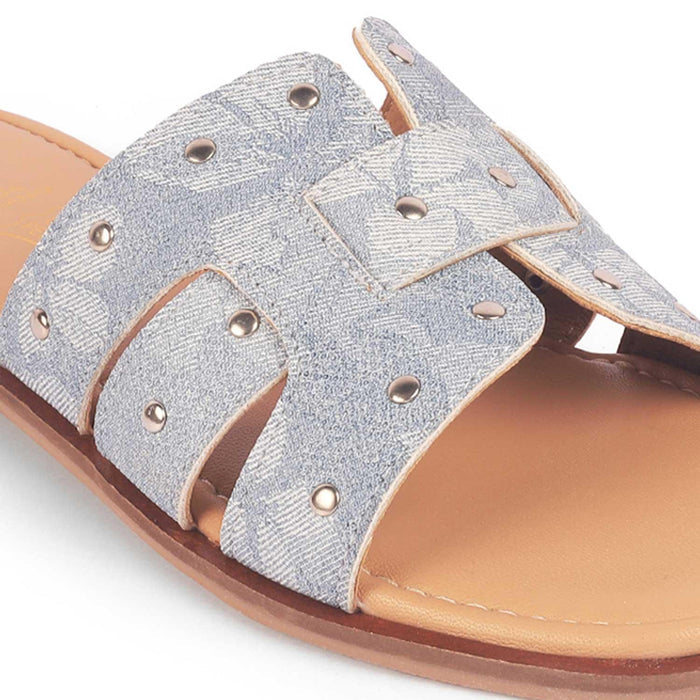 Adren Blue Women's Casual Flats Tresmode