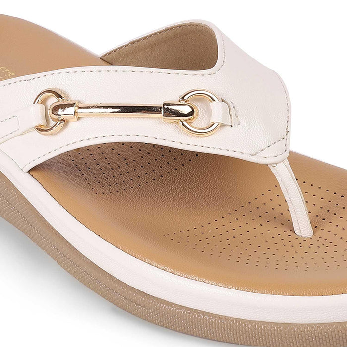 Backs White Women's Ultra-comfortable Platform Flats Tresmode