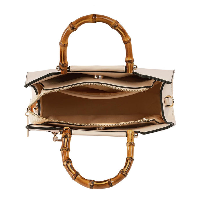 Tresmode Beige Women's Handbag With Detachable Straps