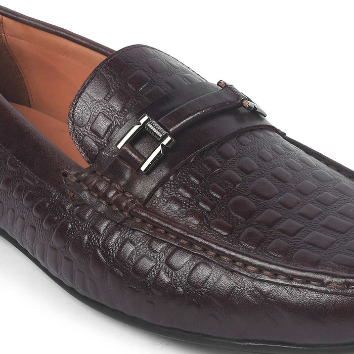 Men's Formal Leather Driving Loafers Tresmode