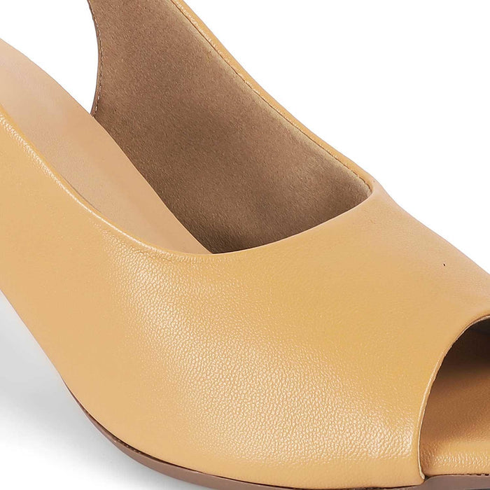 Eden Beige Women's Party Wear Sandals Tresmode