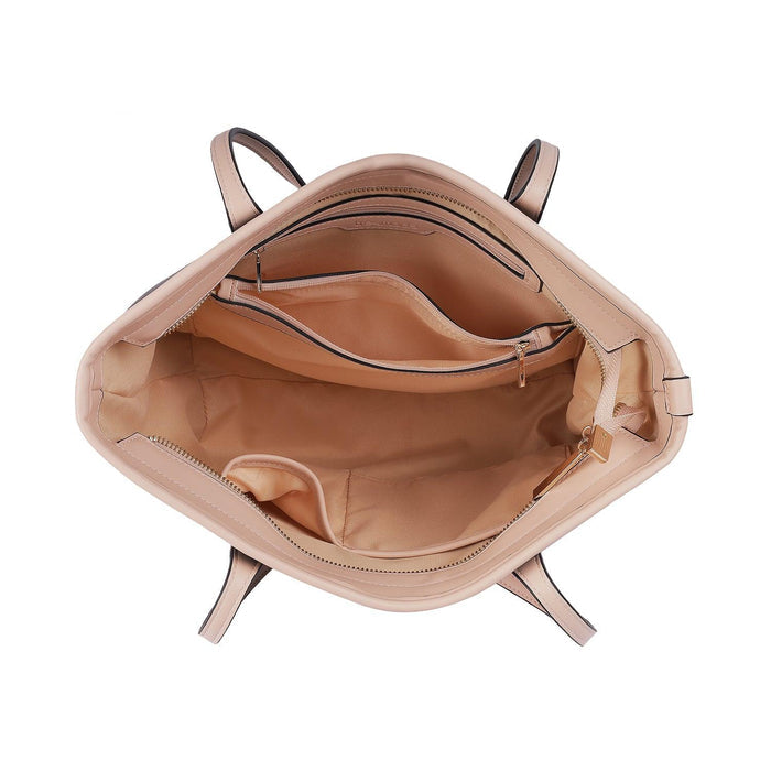 Tresmode Brown Women's Handbag With Three Compartments