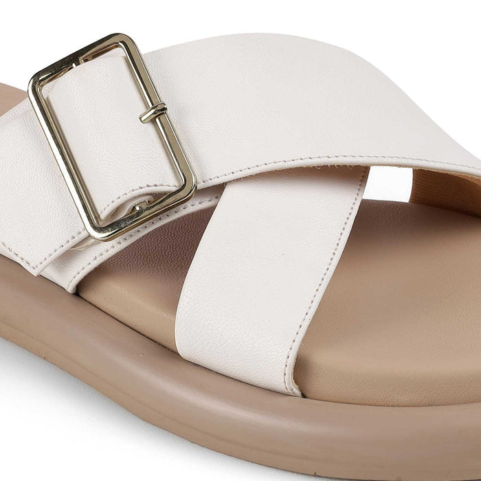 Tresmode Gogoro White Women's Casual Flats