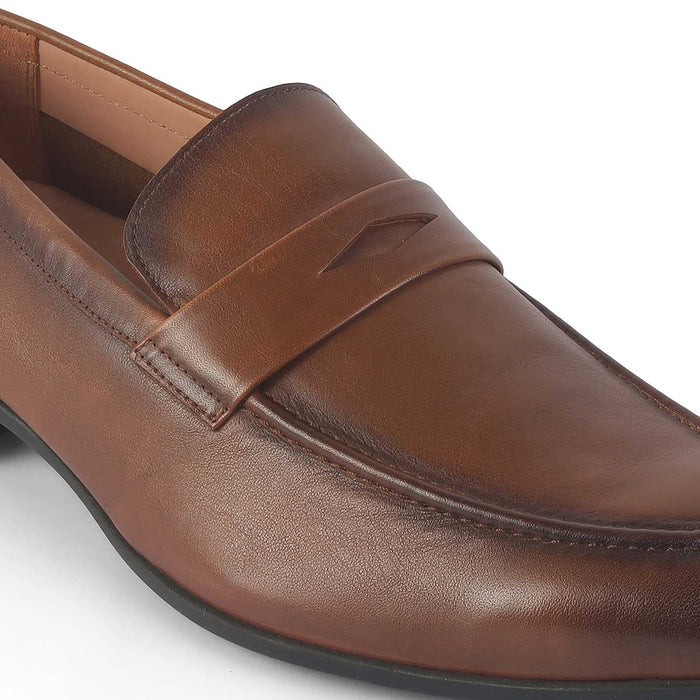 Men's Formal Leather Penny Loafers Tresmode