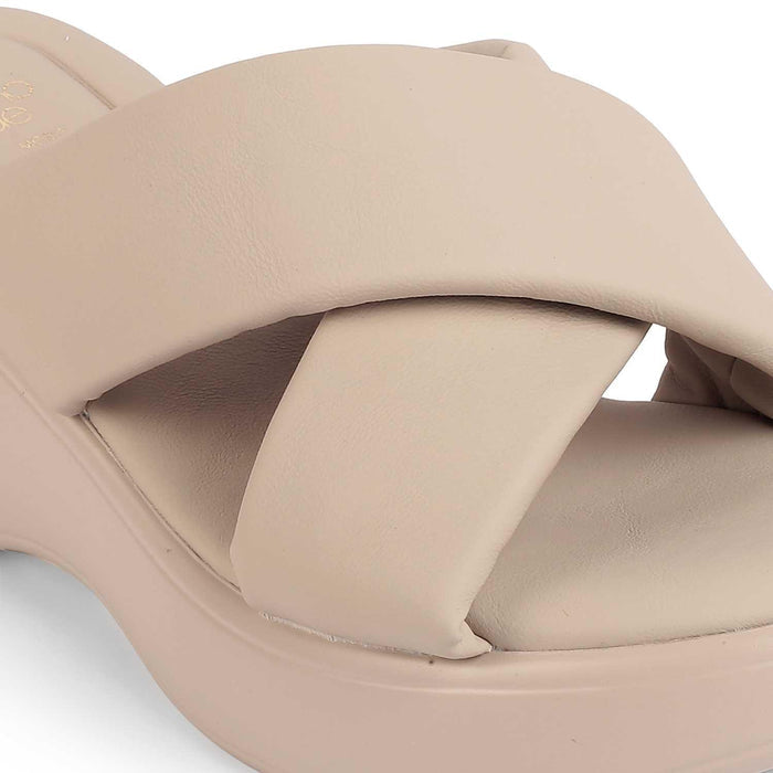 Kishio Grey Casual Wedge Heel Sandals For Women Tresmode