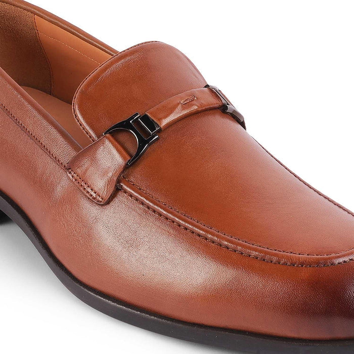 Rofel Tan Men's Formal Leather Loafers Tresmode