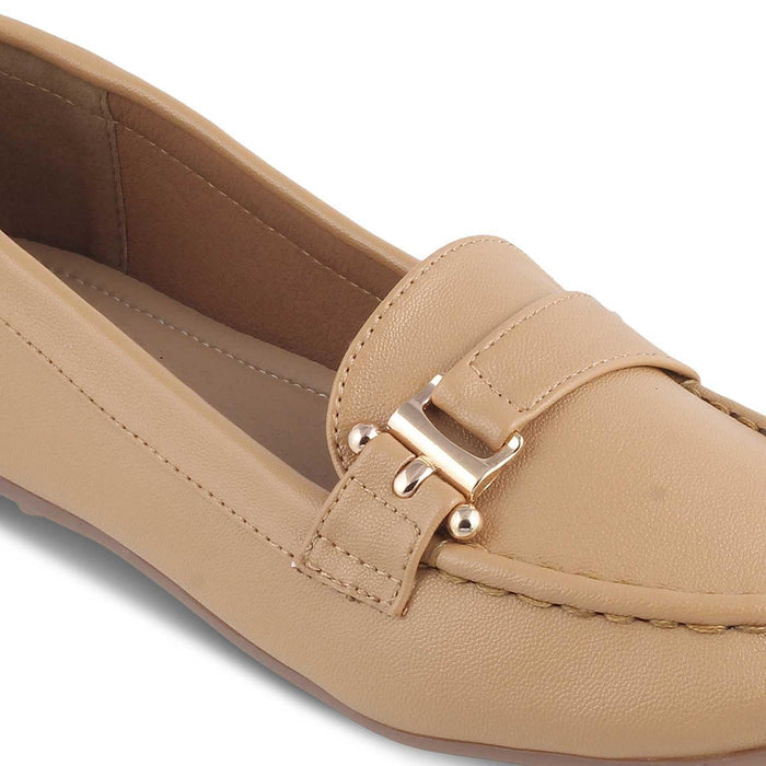 Sativa Beige Women's Dress Loafers Tresmode