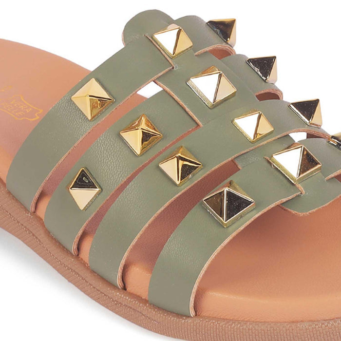 Tonrow Green Women's Dress Flats Tresmode