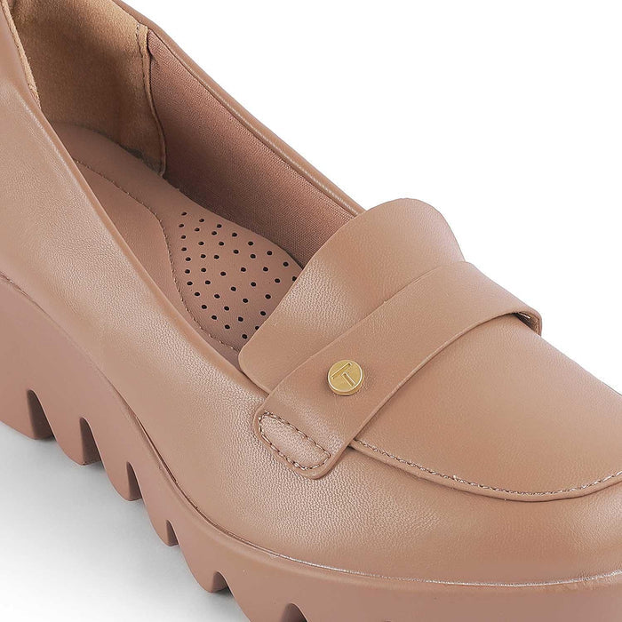 Towes Taupe Women's Dress Wedge Sandals Tresmode