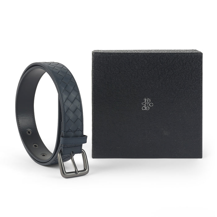 Tresmode Zeg Blue Men's Leather Belt