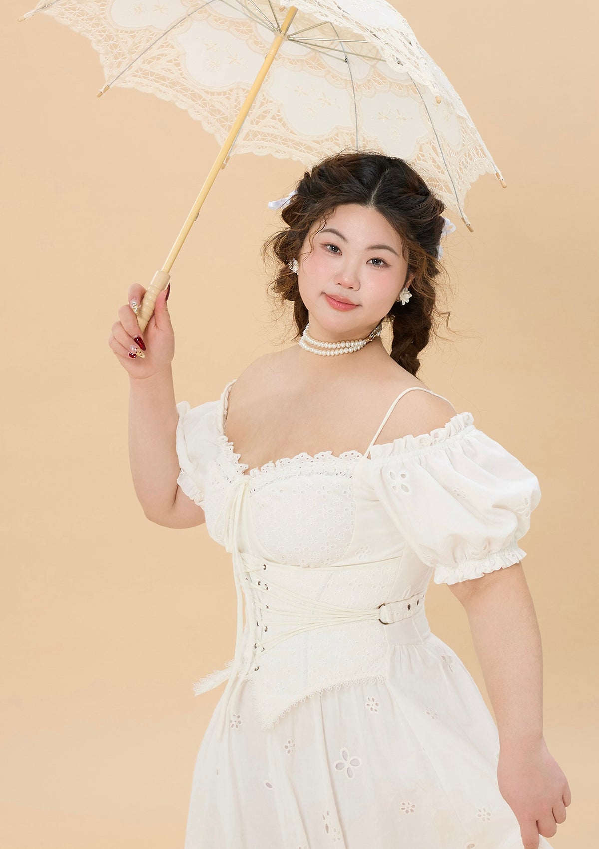 （US Exclusive）Curve & Plus "I Flipped" Corset Dress