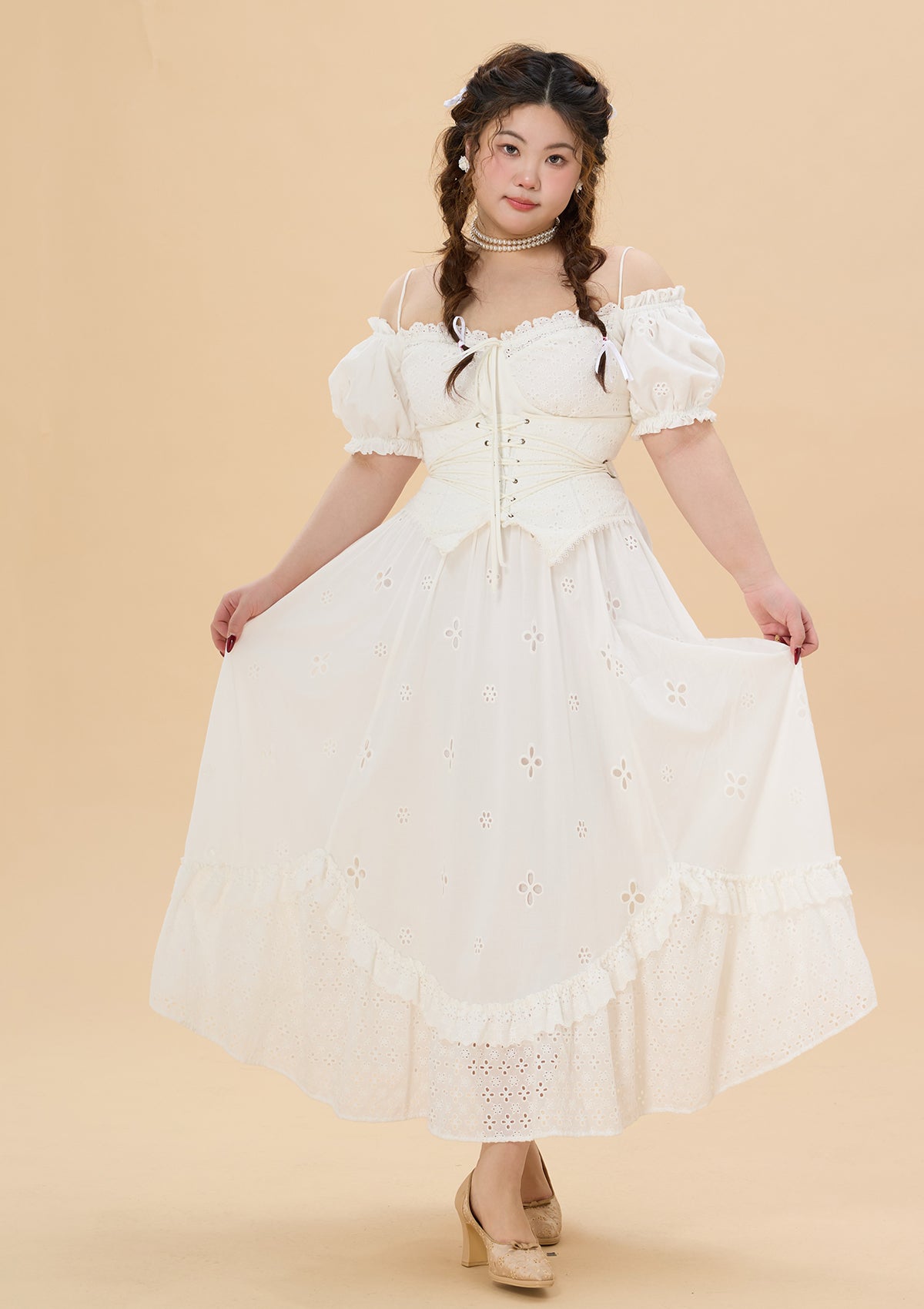 （US Exclusive）Curve & Plus "I Flipped" Corset Dress