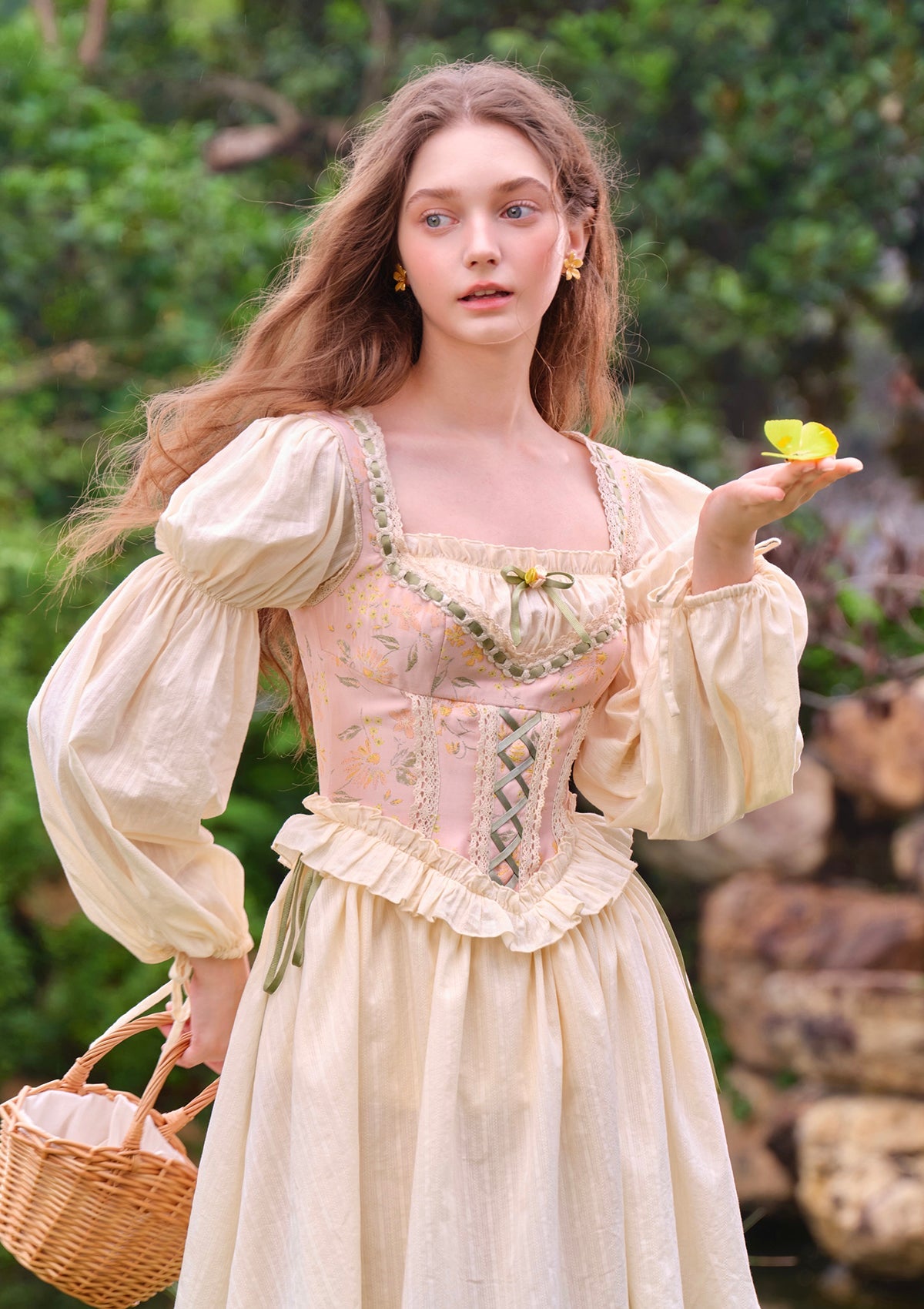 （US Exclusive）Evelynn's Garden Corset Dress