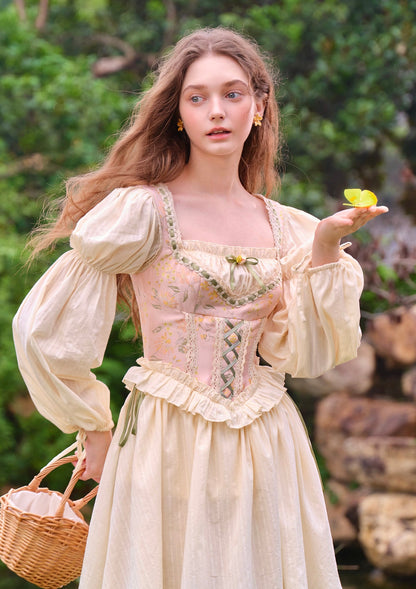 （US Exclusive）Evelynn's Garden Corset Dress