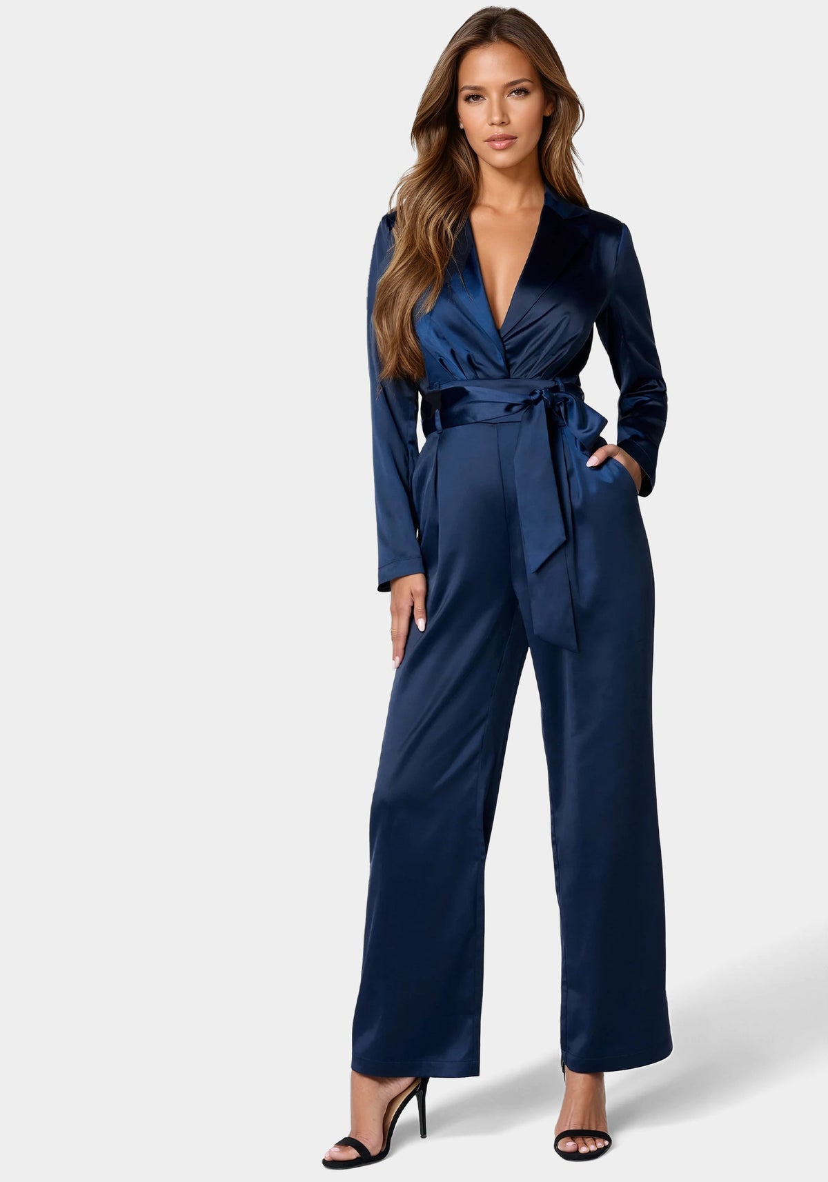 Satin Blazer Jumpsuit