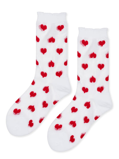 Hansel From Basel Marnie Sheer Heart Sock