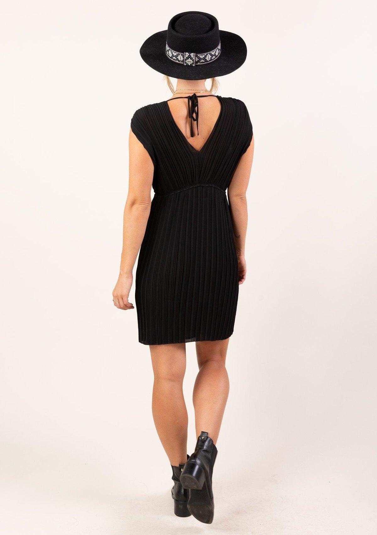 Last Fling Pleated Mini Dress