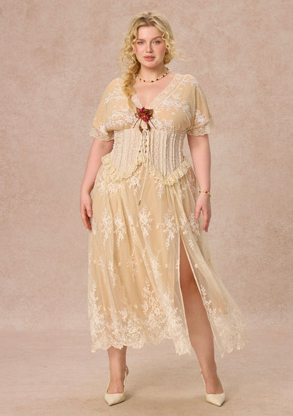 Curve&Plus Wild Thorn Rose Corset Dress