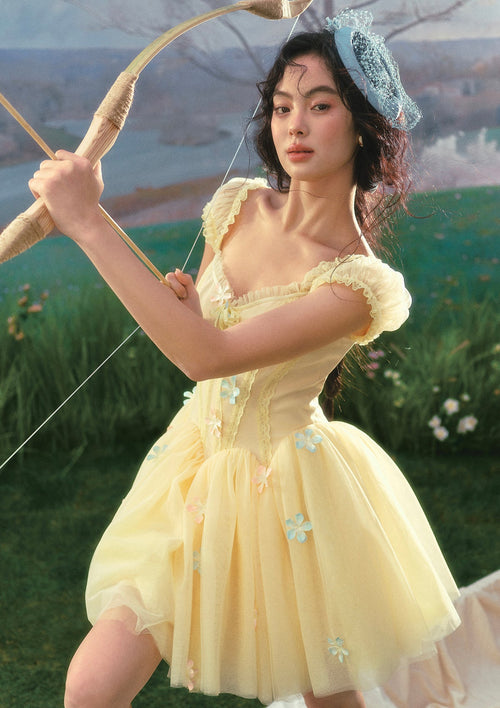 （US Exclusive）Flower Archer Corset Dress