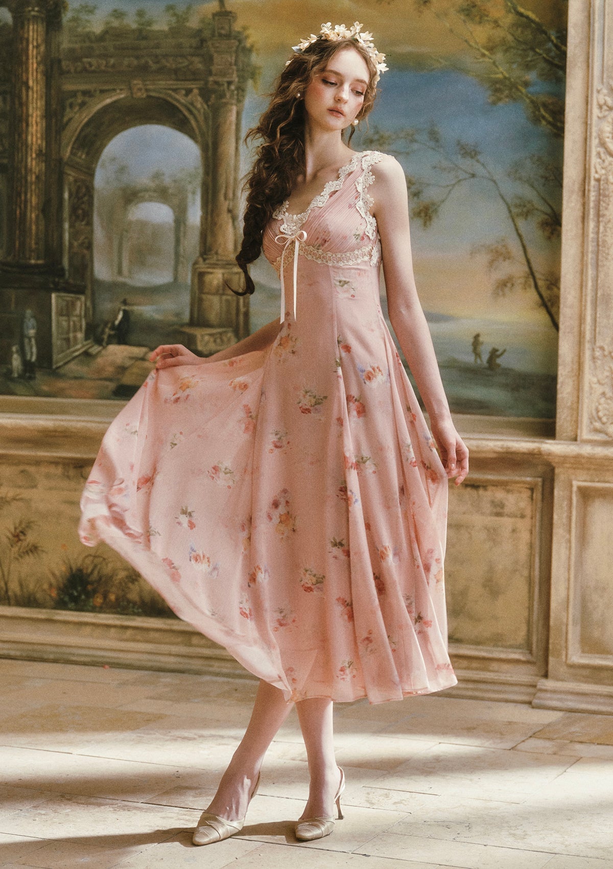 Old Rose Letter Dress
