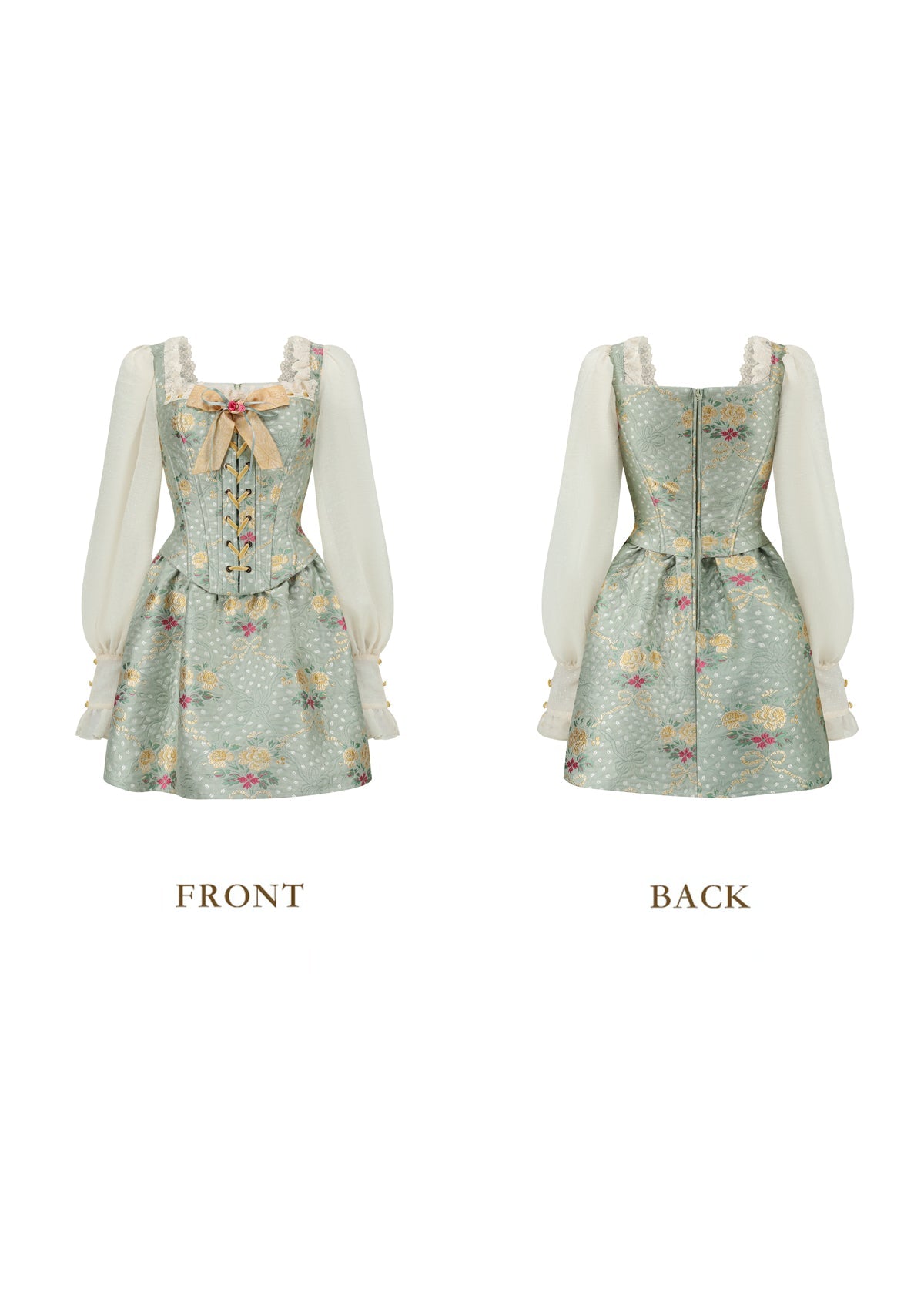 Mary's Garden Poem Corset Dress
