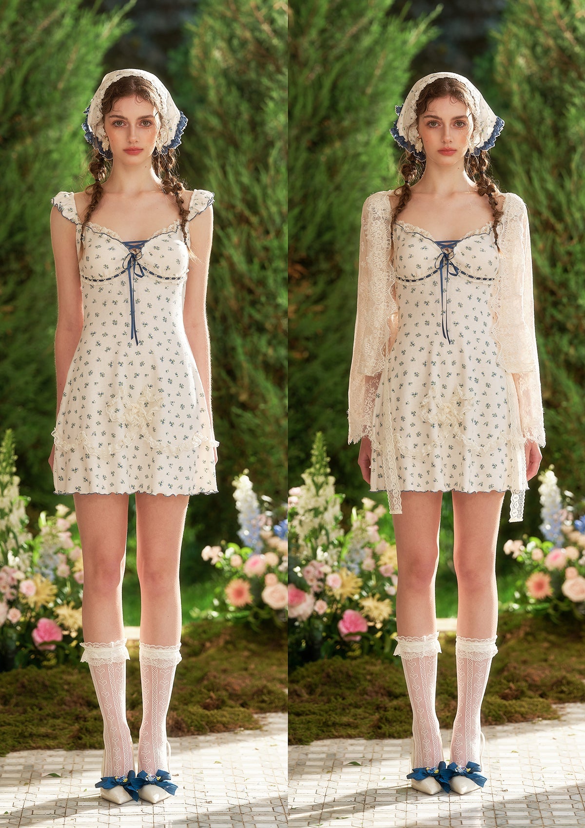 （US Exclusive）Blue Afternoon Dress