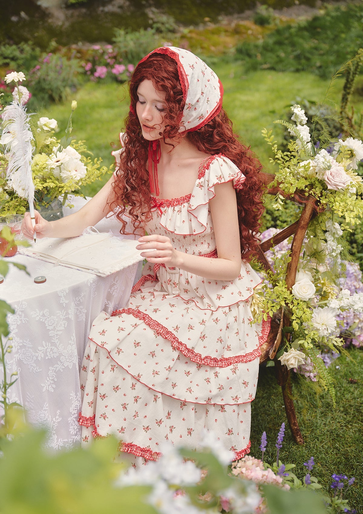 Red Hood Maiden Dress