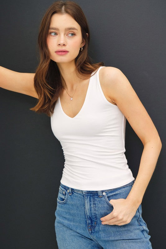 Starla Sleeveless Tank Top White