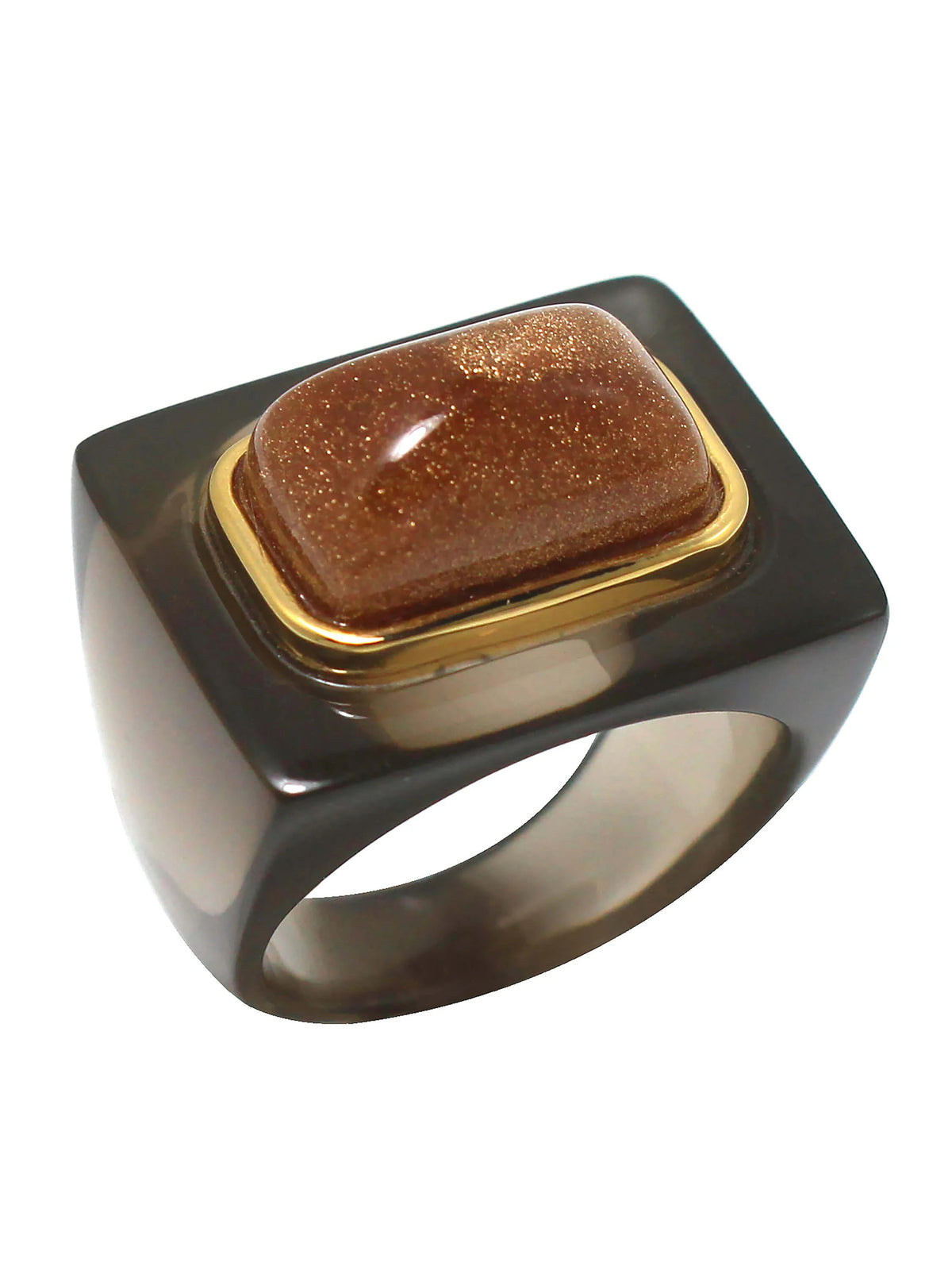 Lucas Jack Rectangle Block Ring