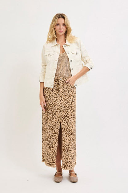 Kit Long Sleeve Denim Jacket Ivory