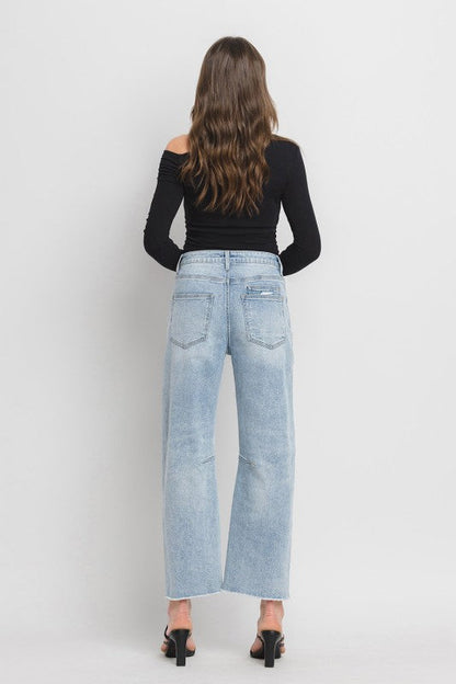 Waitlist 8/1 • Ryker High Rise Cropped Barrel Jeans Light Wash