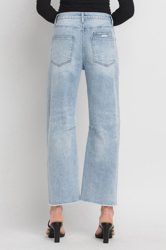 Waitlist 8/1 • Ryker High Rise Cropped Barrel Jeans Light Wash