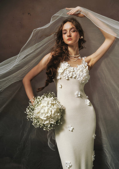Cream Chanson Dress