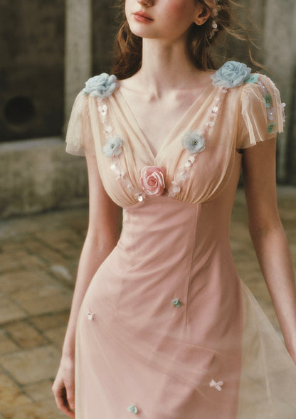 Wind Perched Rose Quartz Dress
