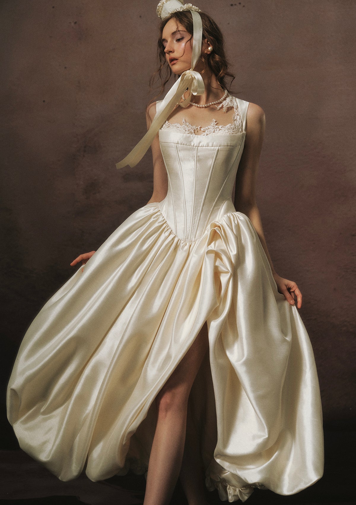 White Coronation Corset Dress