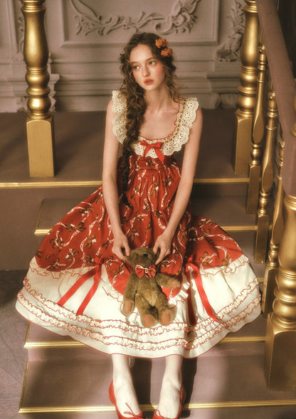 （US Exclusive）Teddy Tomato Sauce Dress
