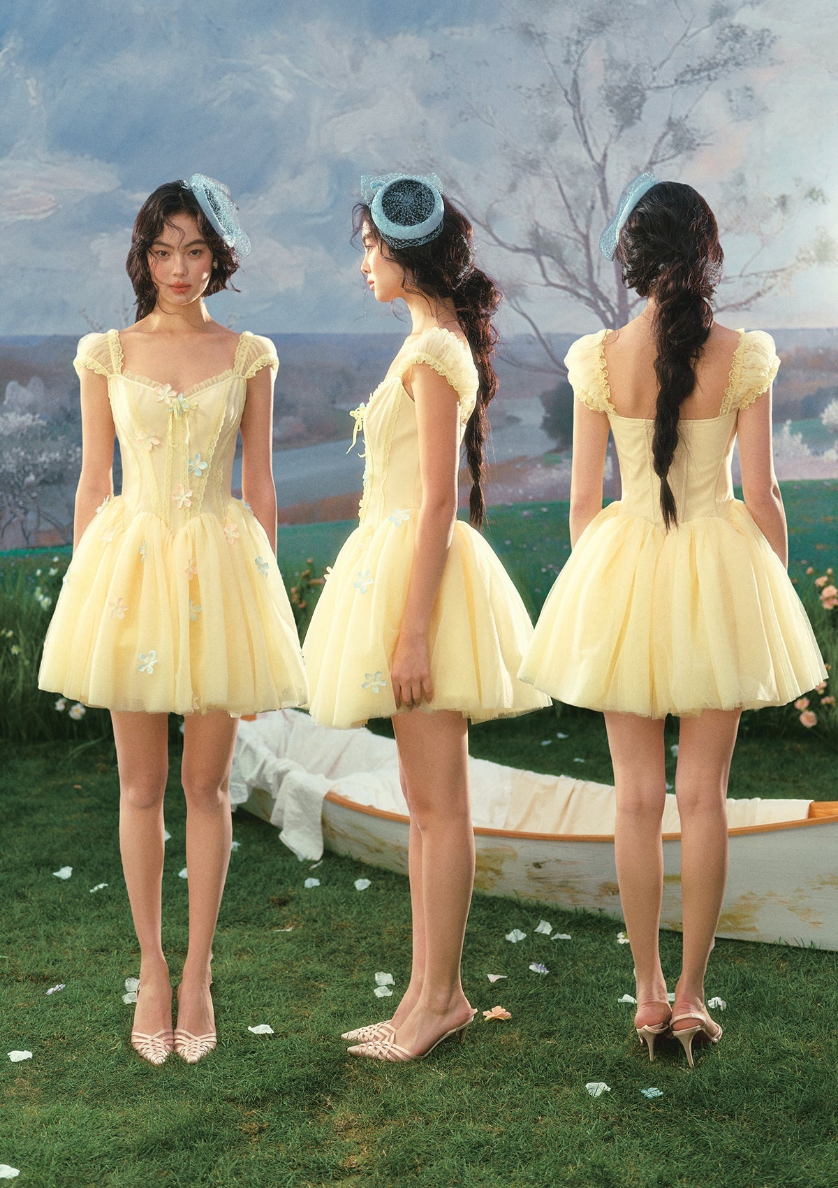 （US Exclusive）Flower Archer Corset Dress