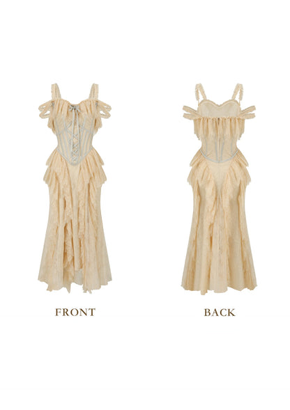 Golden Veil Valkyrie Corset Dress