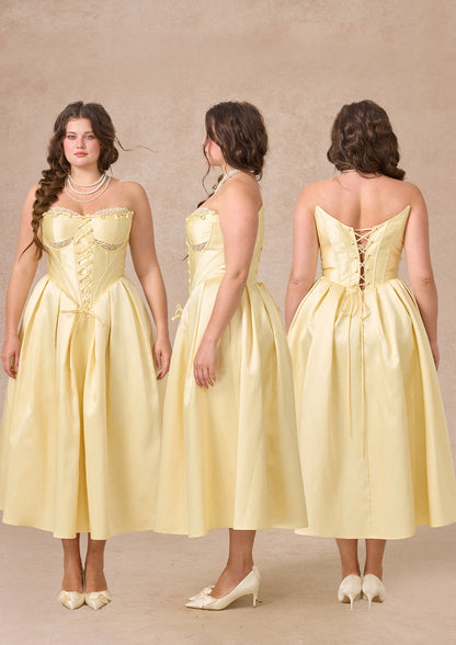 Curve&Plus Belle's Gilded Corset Dress