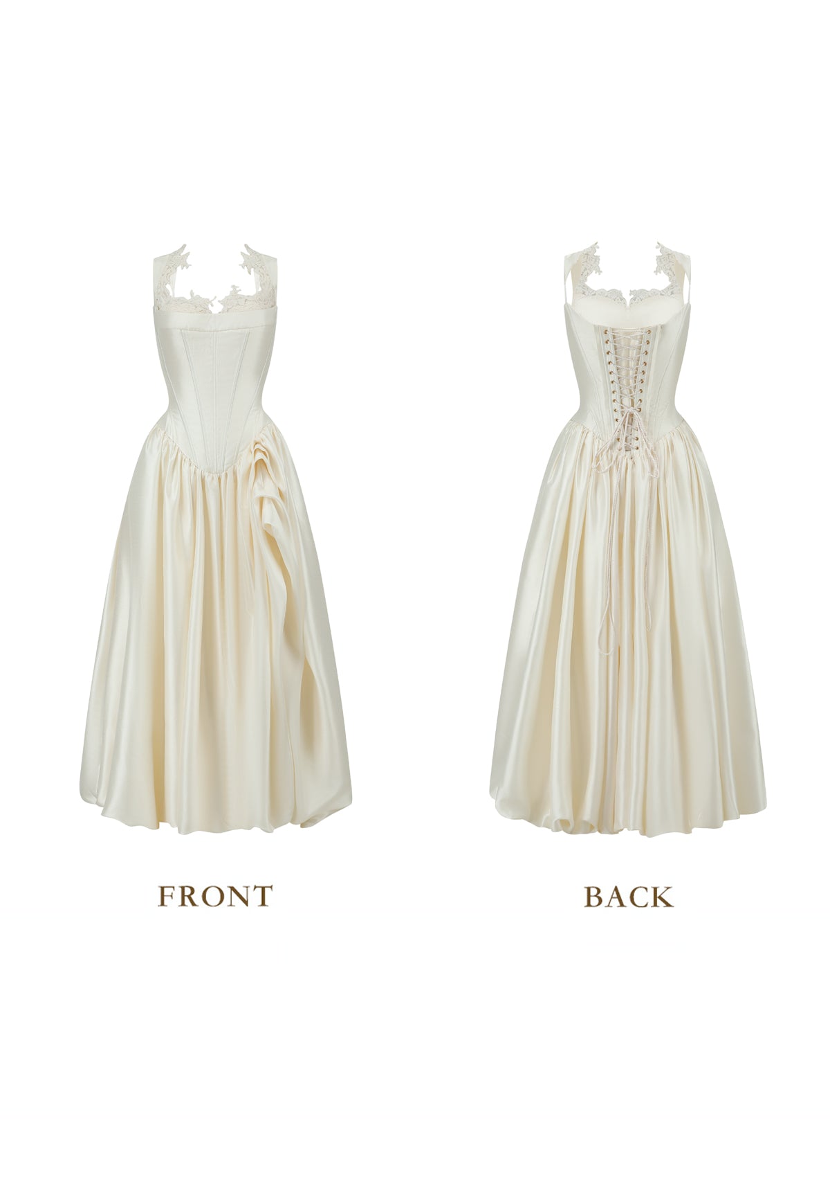 White Coronation Corset Dress