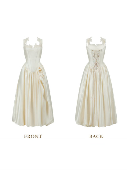 White Coronation Corset Dress